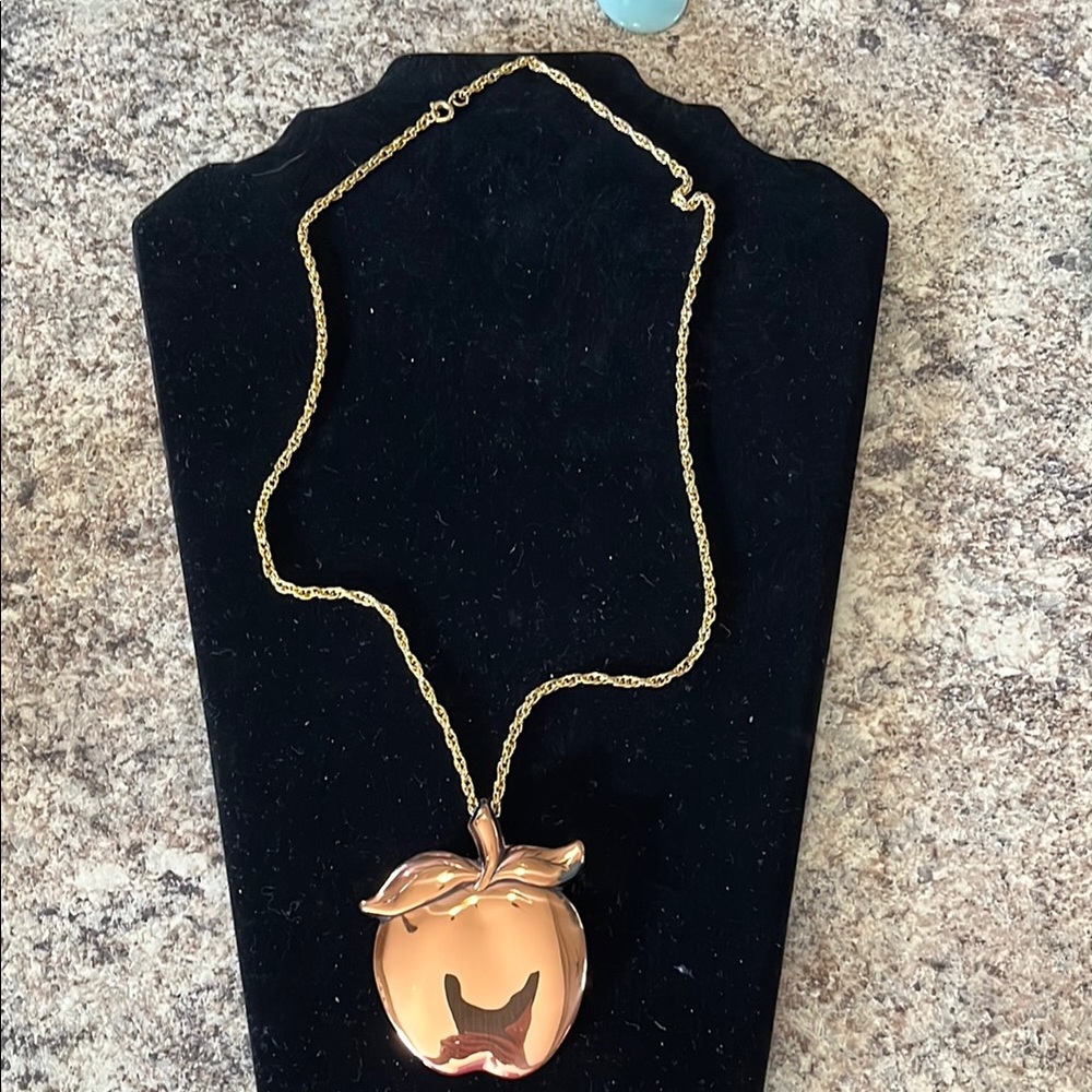 Coppercraft Guild Copper Apple Pendant Necklace